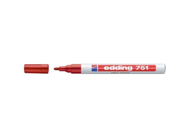 Merkepenn Edding 751M rød 